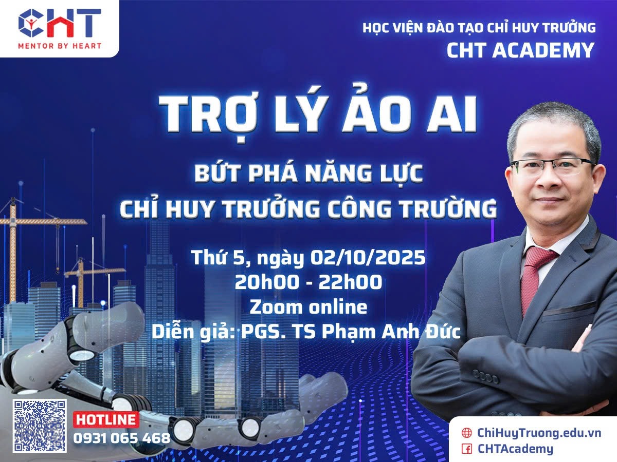 CHƯƠNG TRÌNH “ỨNG DỤNG AI TRONG XÂY DỰNG